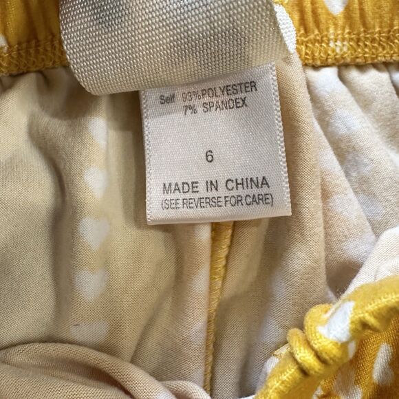 Lily Bleu Girls Sz 6 2 Piece Pants Set Yellow Heart Stretchy - Picture 13 of 14